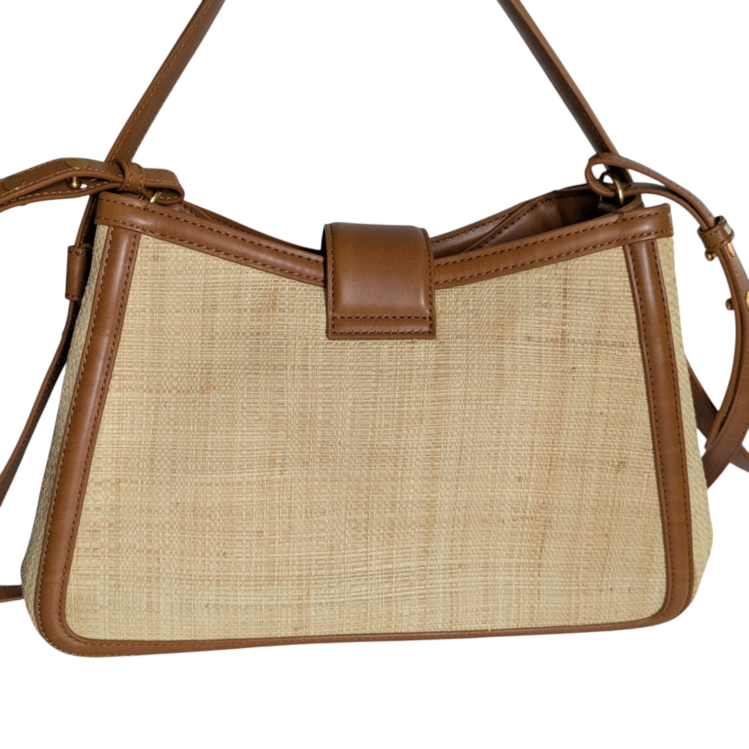 Charles & Keith Raffia Convertible Shoulder Bag