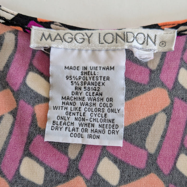 Maggy London Faux Wrap Dress Size 8