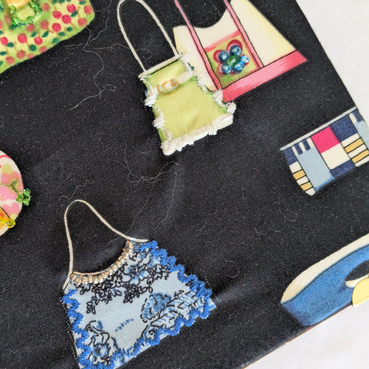 Belinda Black Upcycled Cigar Box Bag