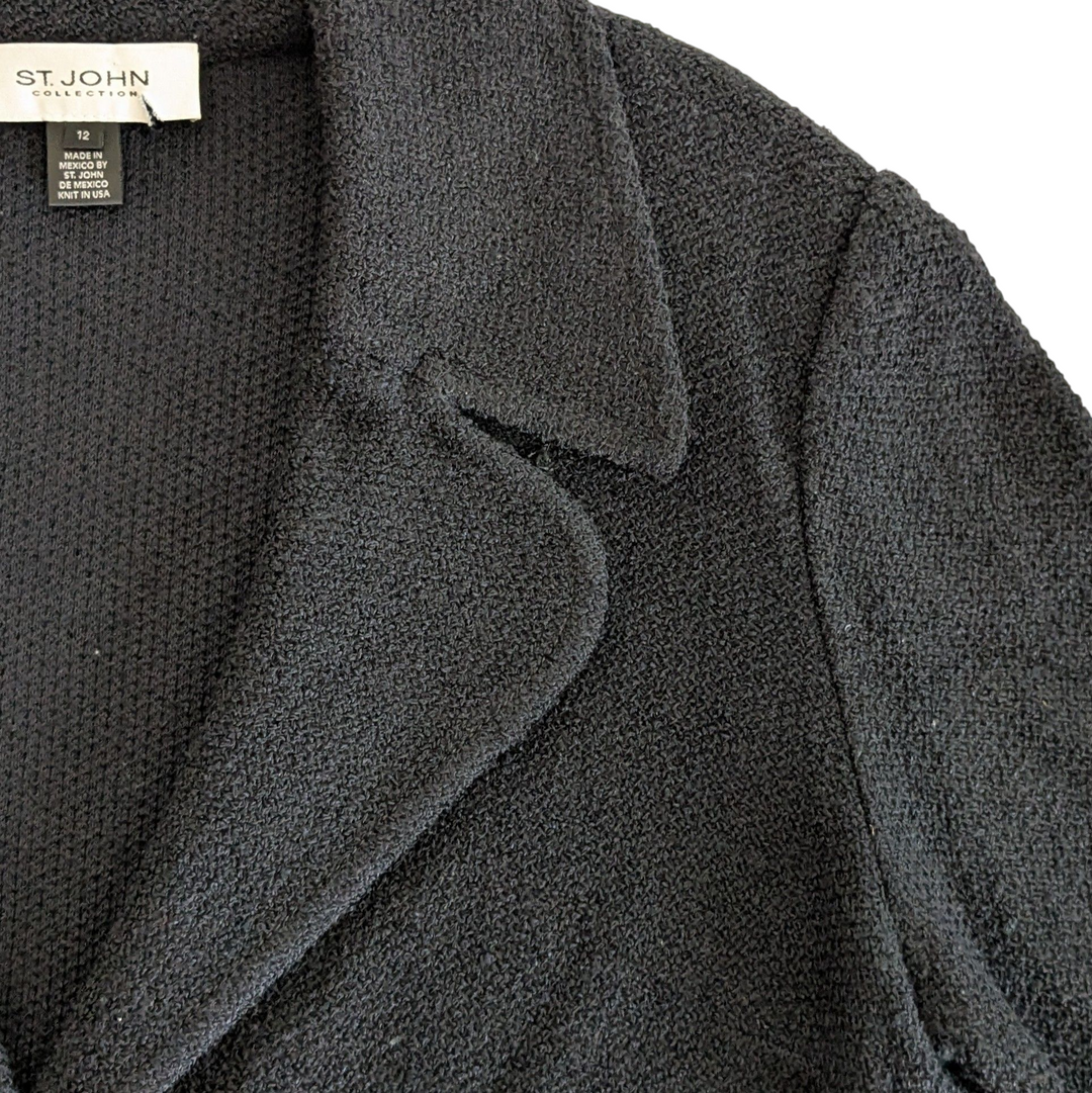 St John Santana Knit Jacket Size 12