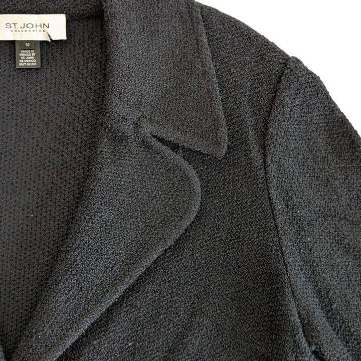 St John Santana Knit Jacket Size 12