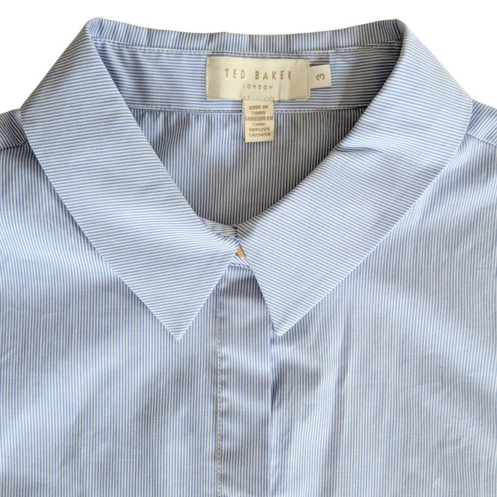Ted Baker London Ollwen Button Down Shirt Size 8