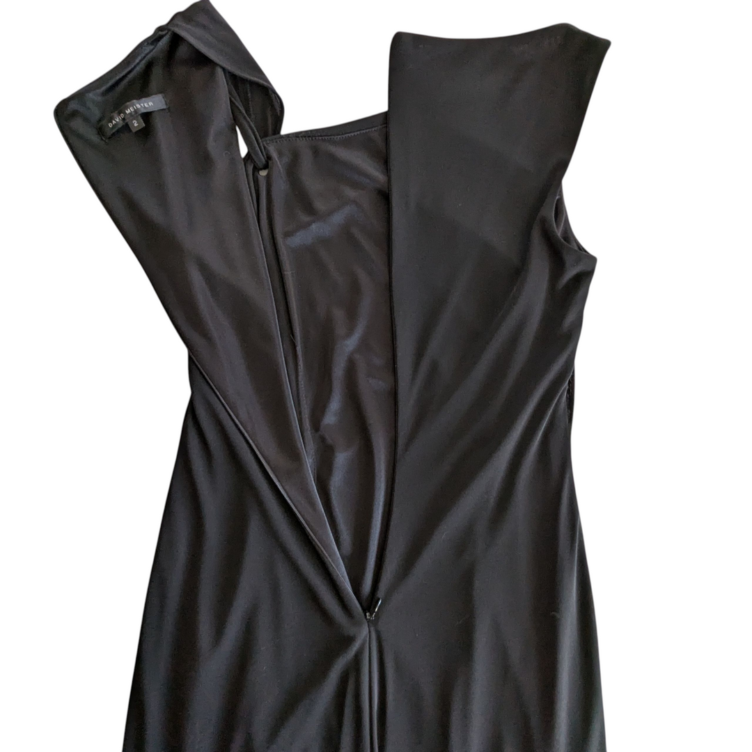 David Meister Asymmetrical Dress Size 2