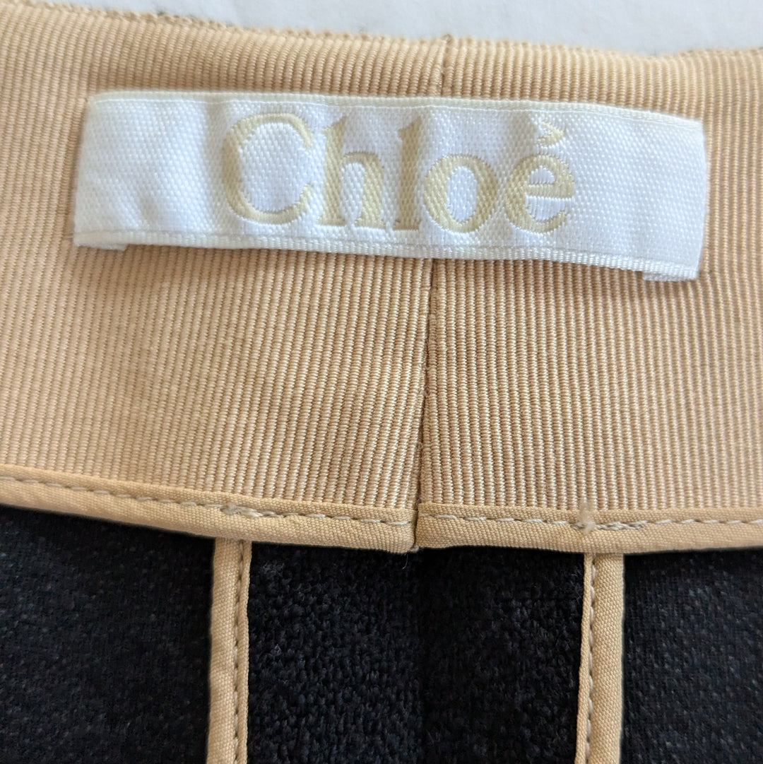 Chloe Wool Crepe Cropped Pants Size 8