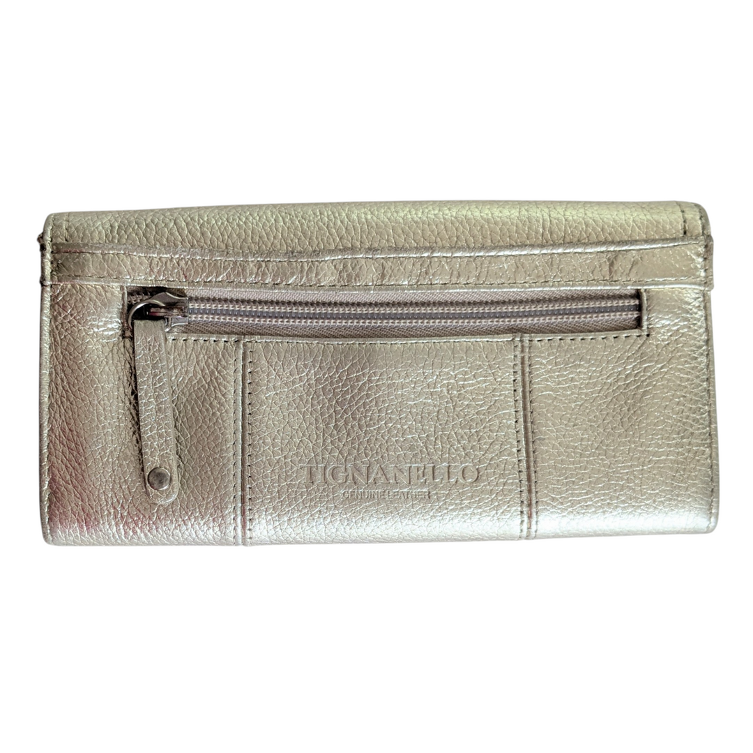 Tignanello Gold Leather Wallet