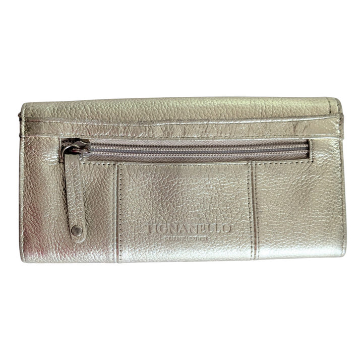 Tignanello Gold Leather Wallet