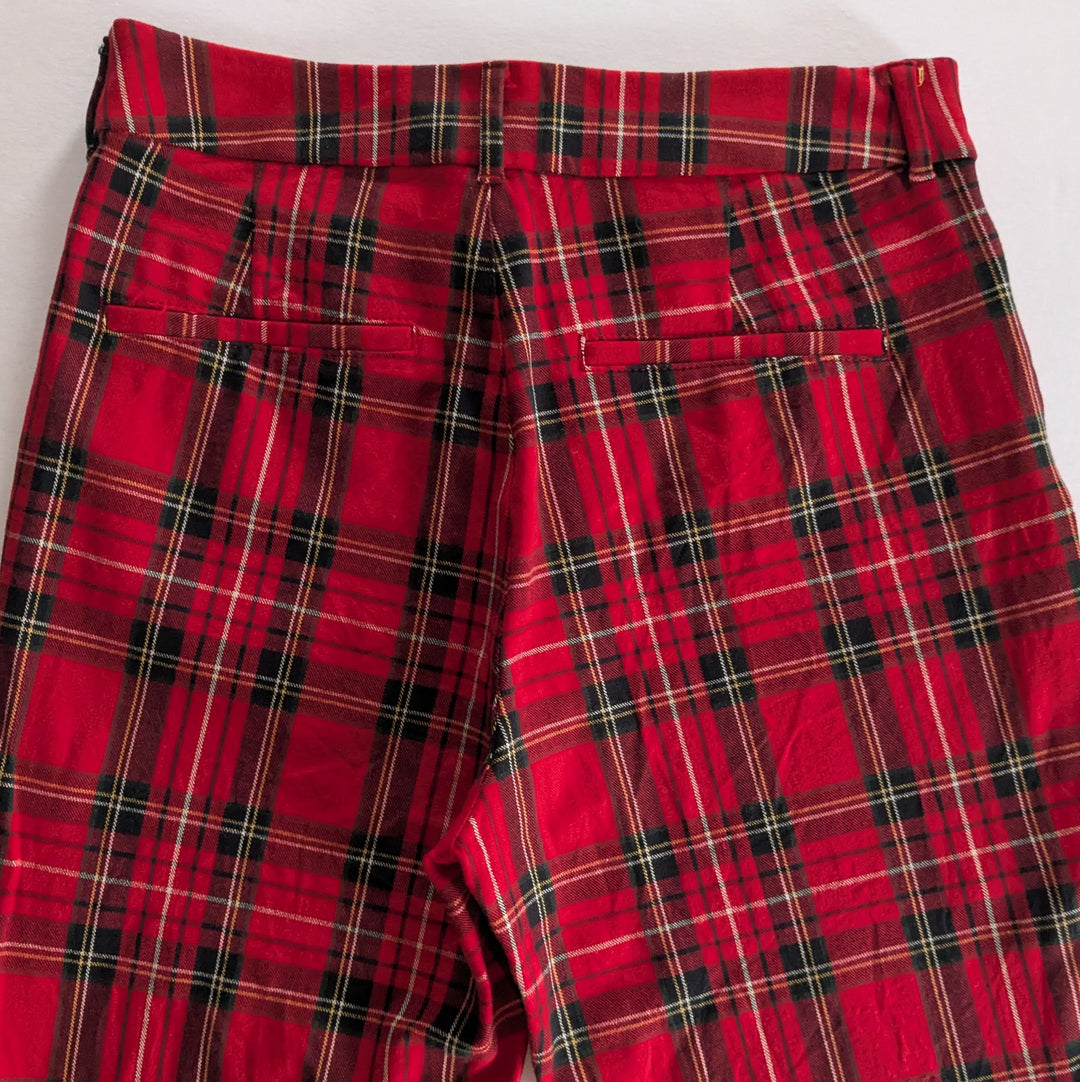 Old Navy Plaid Pixie Cropped Pants Size Small