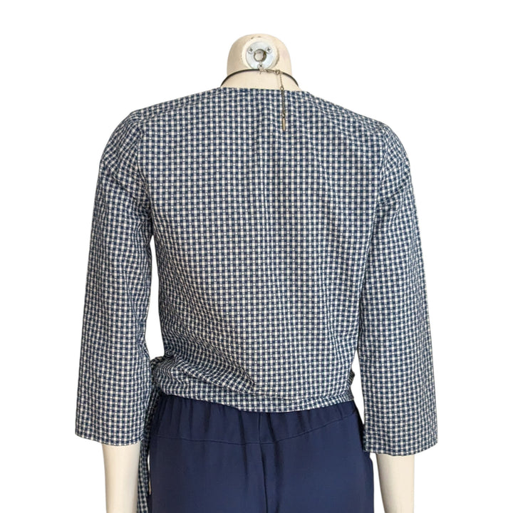 Madewell Plaid Wrap Top Size XS