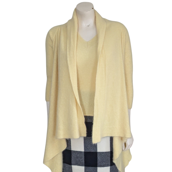 Kinross Yellow Cashmere Sweater Set Size Small