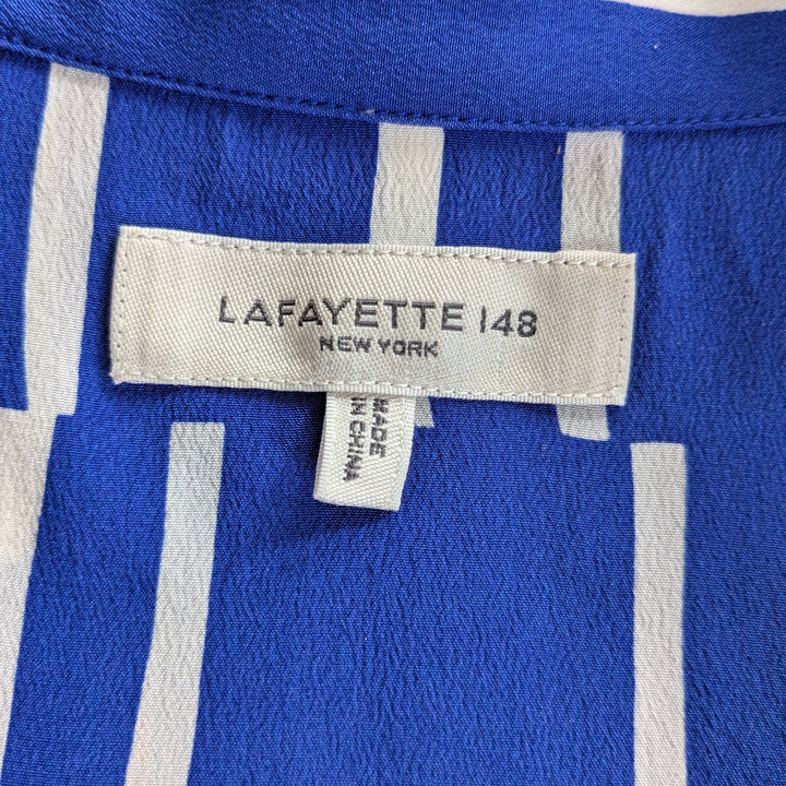Lafayette 148 Wiley Silk Camp Shirt Size Large