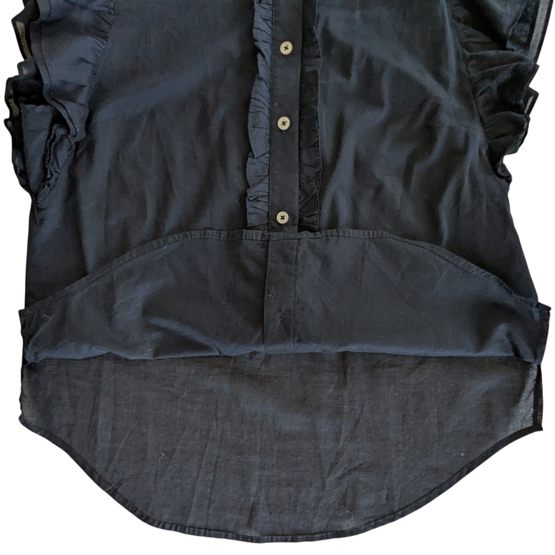 Veronica Beard Navy Blouse Size Large