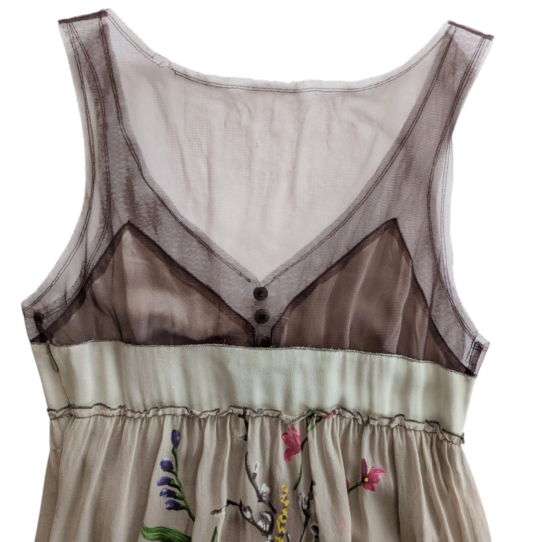 BCBG Sleeveless Silk Dress Size Small