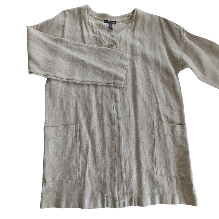 Eileen Fisher Linen Blazer Size Small