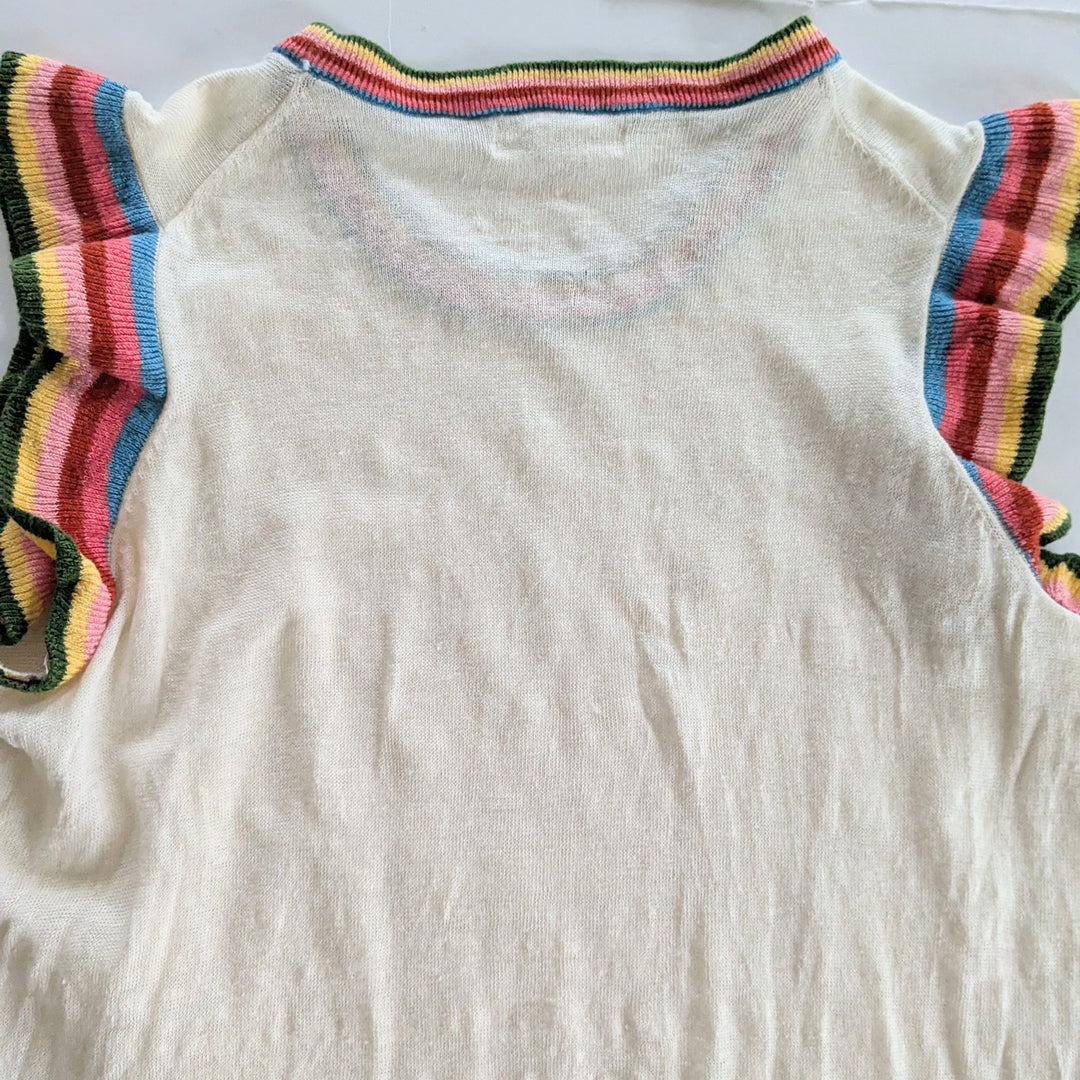 Boden Frilled Linen Tank Size Large