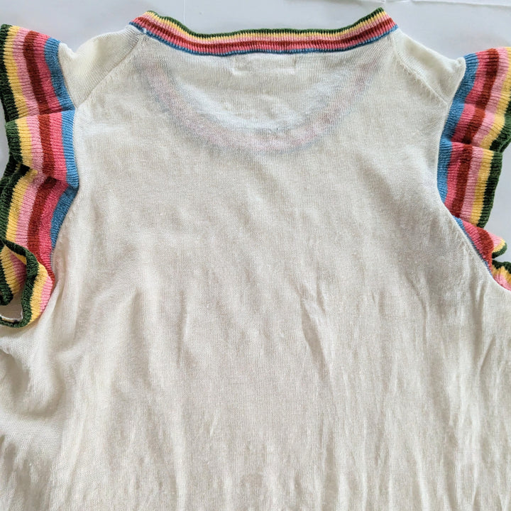 Boden Frilled Linen Tank Size Large