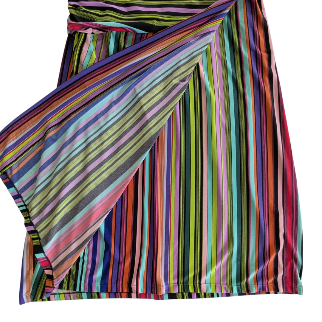 Suzy Chin for Maggy Boutique Faux Wrap Dress Size 16W