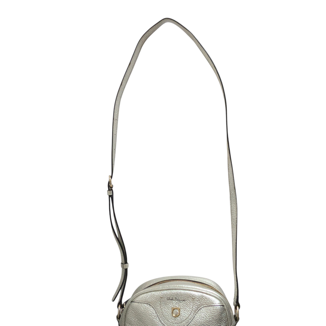 Salvatore Ferragamo Ganini Silver Crossbody Bag