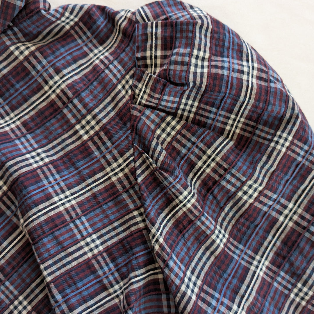 Veronica Beard Isabel Plaid Top Size Large