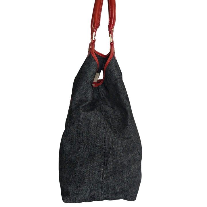 Tory Burch Denim and Leather Tote