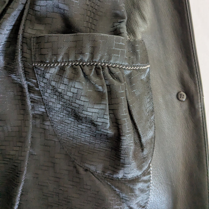 Cole Haan Leather Coat Size Small