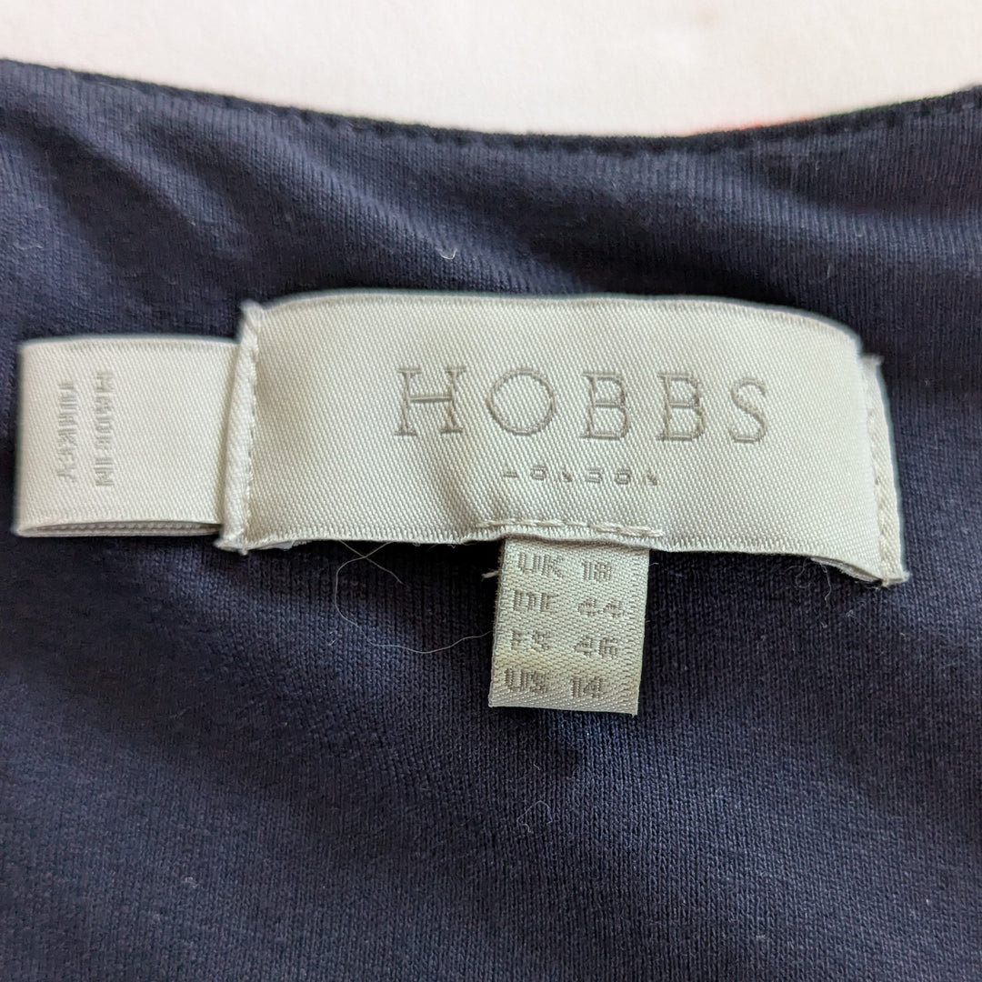 Hobbs Delilah Short Sleeve Wrap Dress Size 14