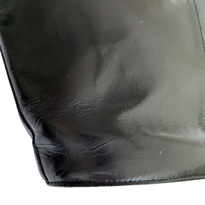 Furla Black Leather Tote Bag