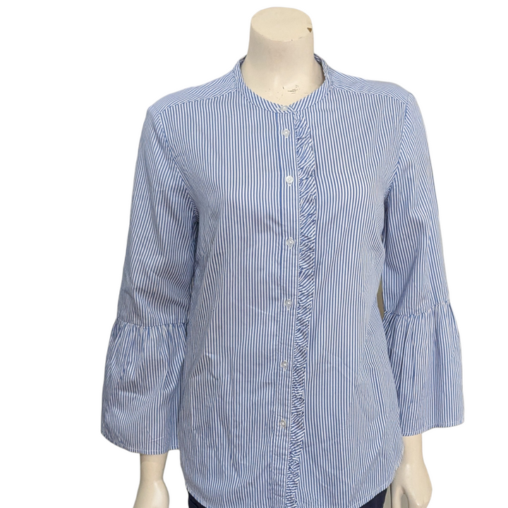 Boden Ticking Stripe Shirt Size 8