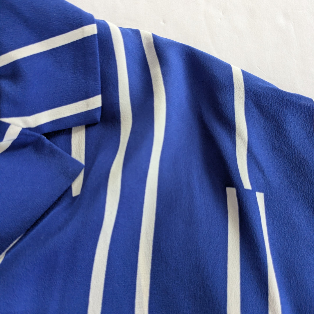 Lafayette 148 Wiley Silk Camp Shirt Size Large