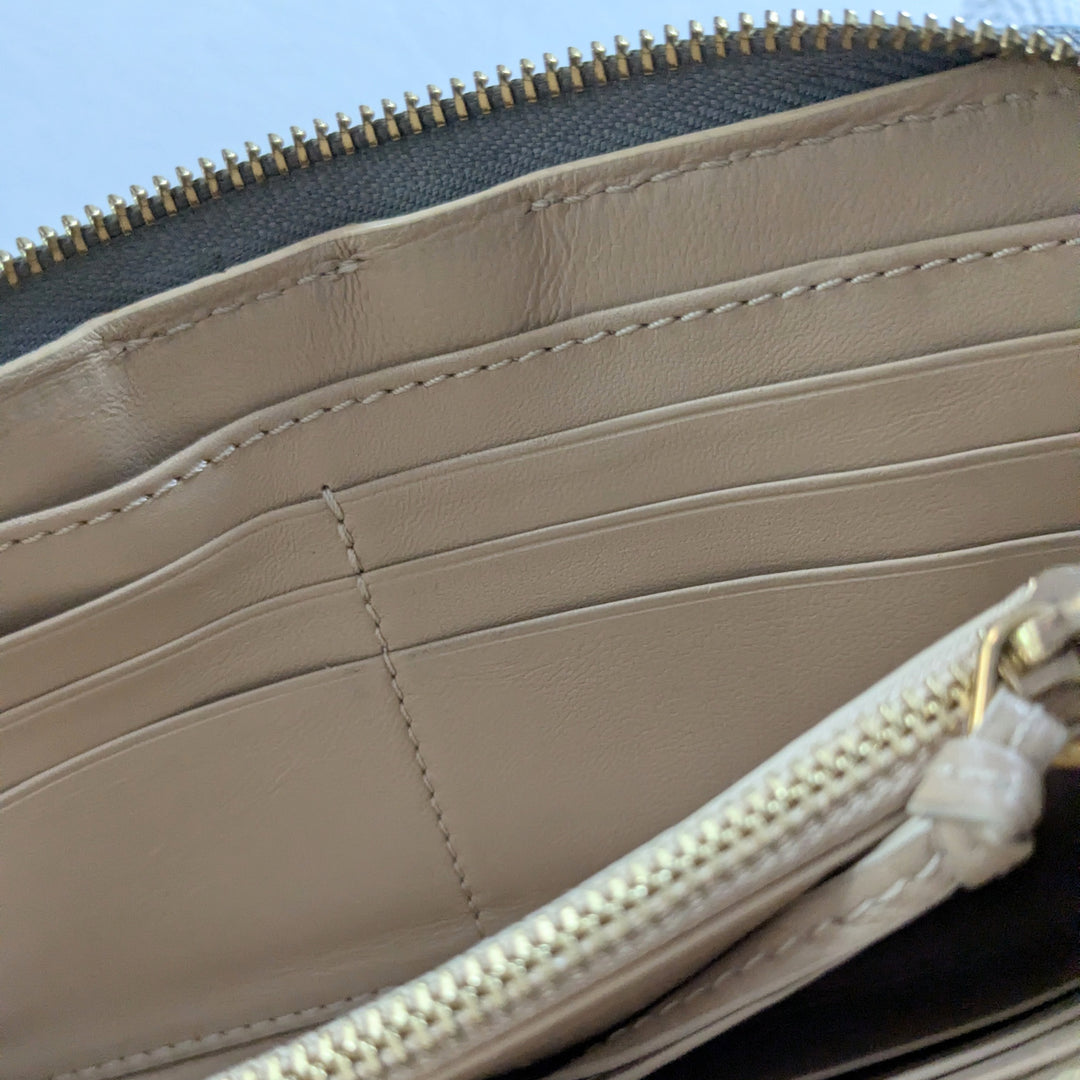 Chloe Marcie Gray Zip Around Wallet