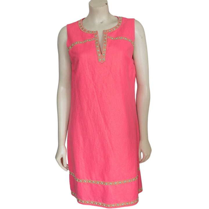 Vineyard Vines Linen Blend Sheath Dress Size 6