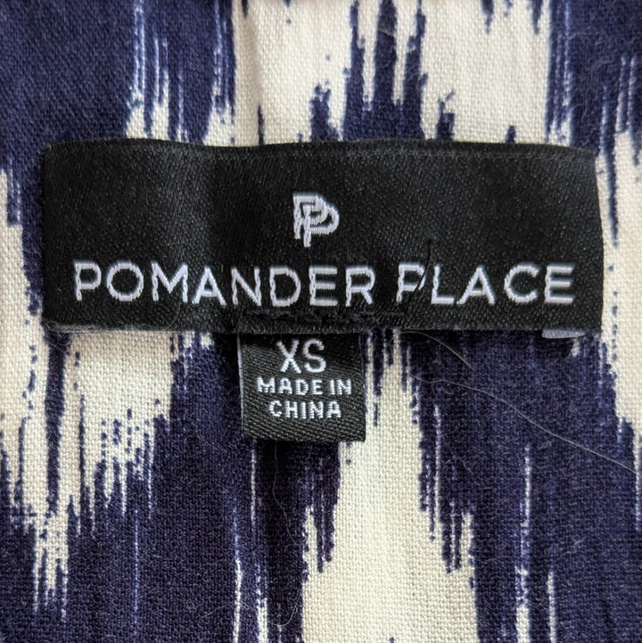 Tuckernuck Pomander Place Navy Ikat Kenzo Dress Size XS