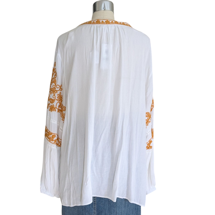 Starling Reine Top Spirit Embroidered Shirt Size Large NWT