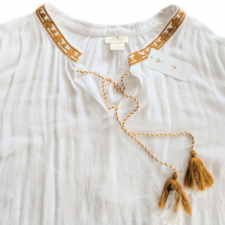 Starling Reine Top Spirit Embroidered Shirt Size Large NWT
