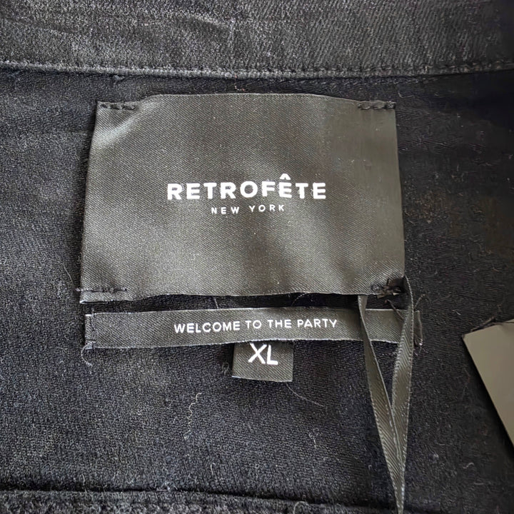 Retrofete Ada Coated Denim Jacket Size XL NWT