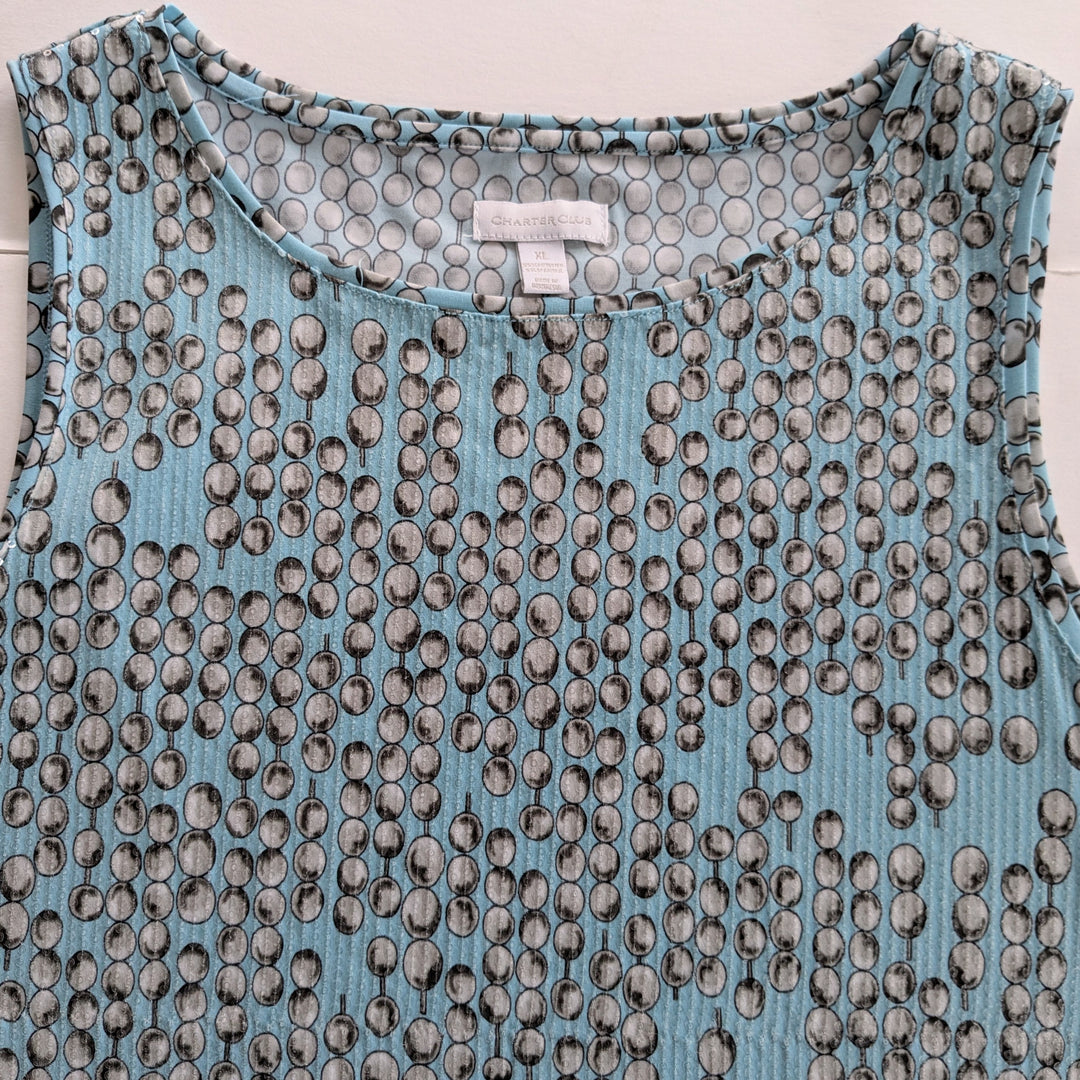 Charter Club Sequin Tank Top Size XL