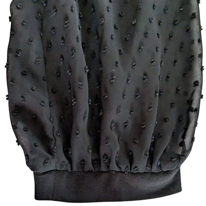 Adrianna Papell Black Knit Blouse Size XL