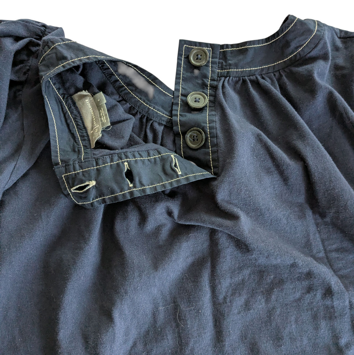 By Anthropologie Navy Top Size Large