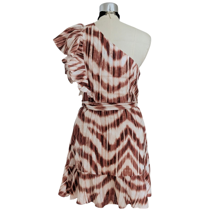Banana Republic One Shoulder Linen Dress Size 8