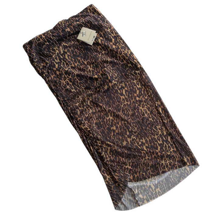 All Saints Nora Animal Print Skirt Size 10 NWT