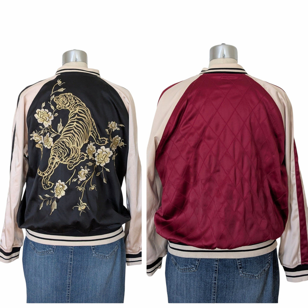 Express Reversible Satin Jacket Size Large