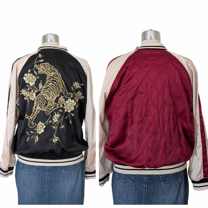 Express Reversible Satin Jacket Size Large