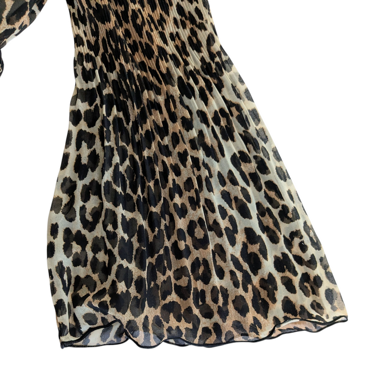 Ganni Animal Print Blouse Size 42
