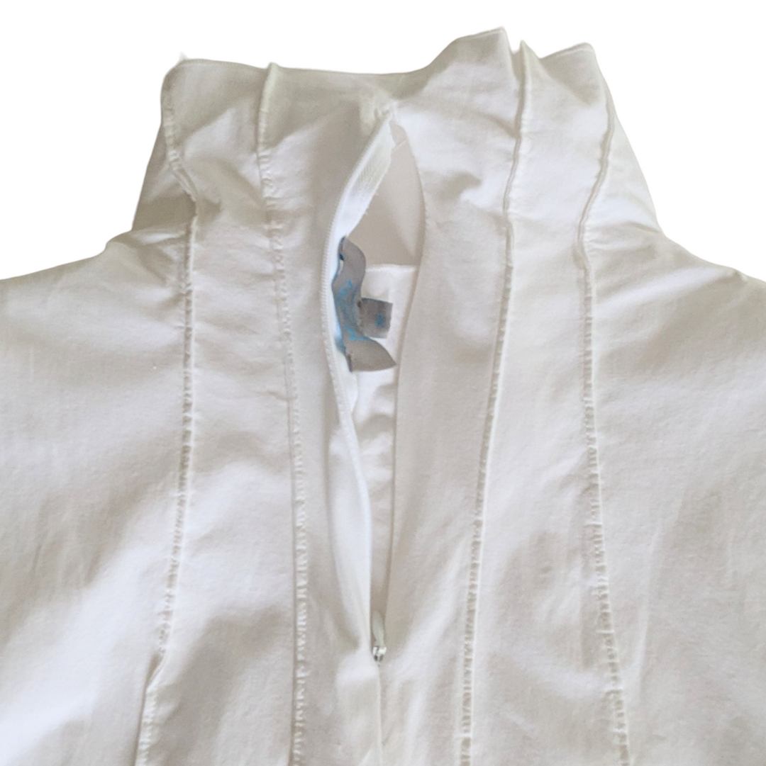 M2057 Maria Pinto White Blouse Size Medium
