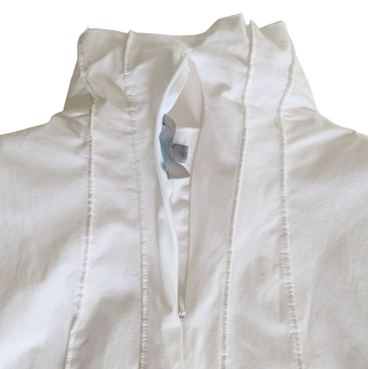 M2057 Maria Pinto White Blouse Size Medium
