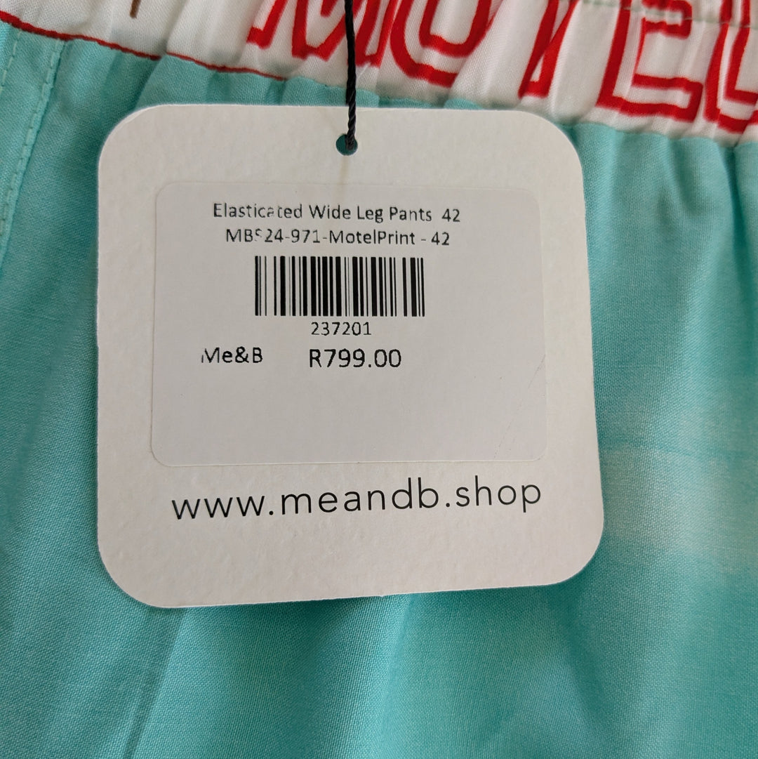 Me & B Motel Print 2 Piece Set Size 42 NWT