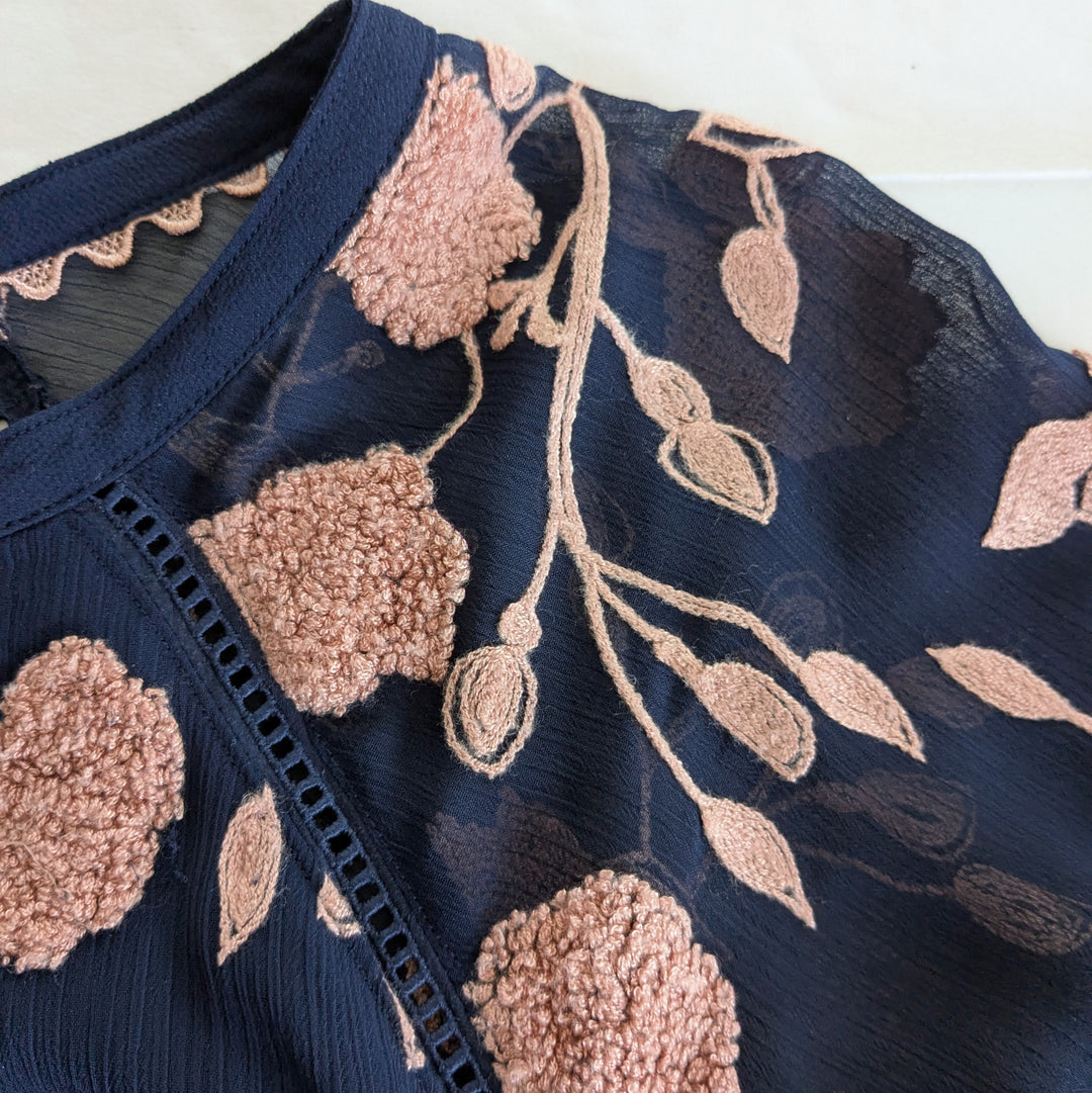 Anthropologie Maeve Franca Textured Top Size Large