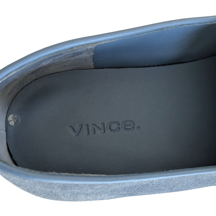 Vince Blair Embossed Suede Slip Ons Size 7