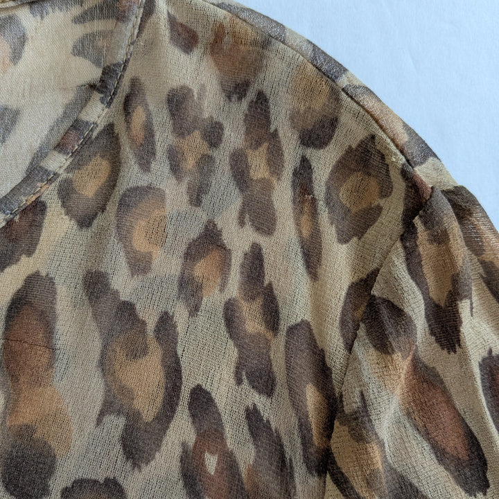 EMANUEL by Emanuel Ungaro Sheer Silk Top Size Large