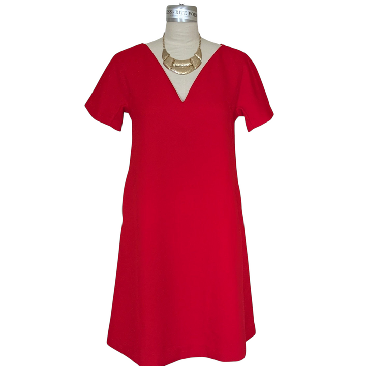 Adolfo Dominguez Red Pique Dress Size 40/6