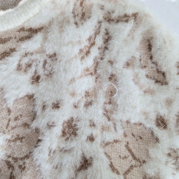 Rachel Zoe Animal Print Sweater Size Medium